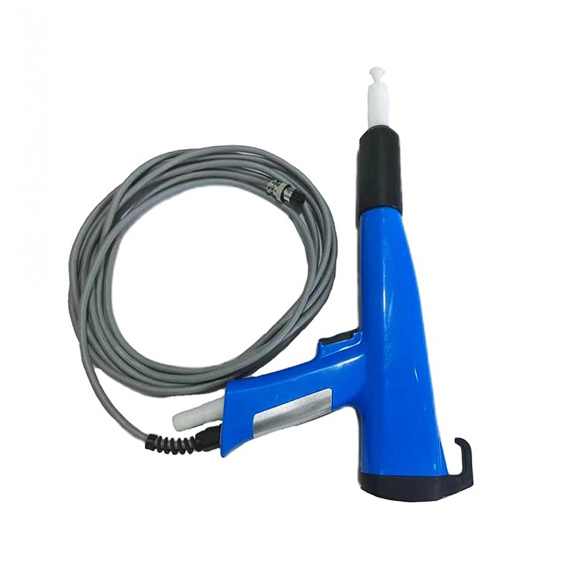 80kV small workpiece powder gun 0.8Bar Powder Coating Gun for sign metal parts